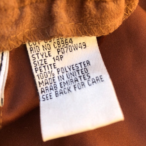 NAPA VALLEY Petites Vintage 80’s Long Vegan Suede Skirt Rare Plus 14P Super Cute - Picture 8 of 8